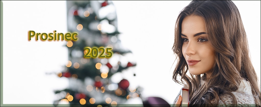Young woman enjoying Christmas atmosphere at home.