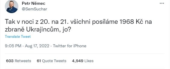 Výzva Zdroj twitter PetrNěmec Výzva Zdroj twitter PetrNěmec