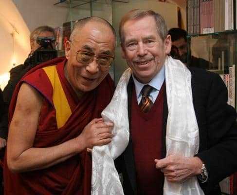 jeho svatost dalajlama vaclav havel 1
